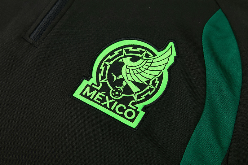 Mexico 2026 Training Suit Half Zipper Black