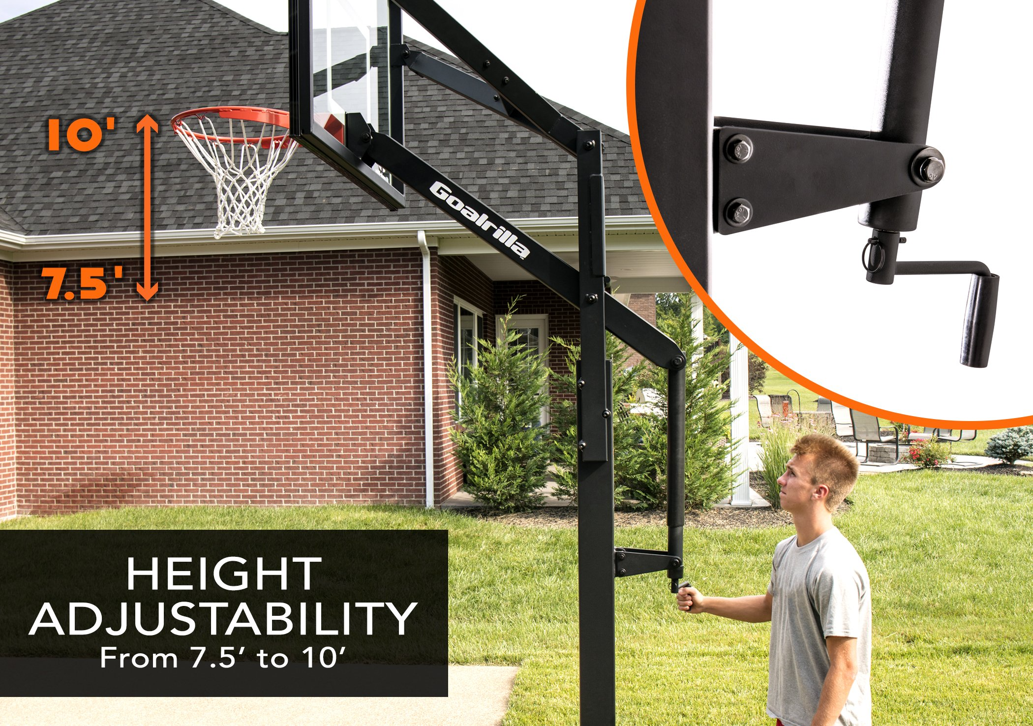 Goalrilla FT Basketball Hoops with Tempered Glass Basketball