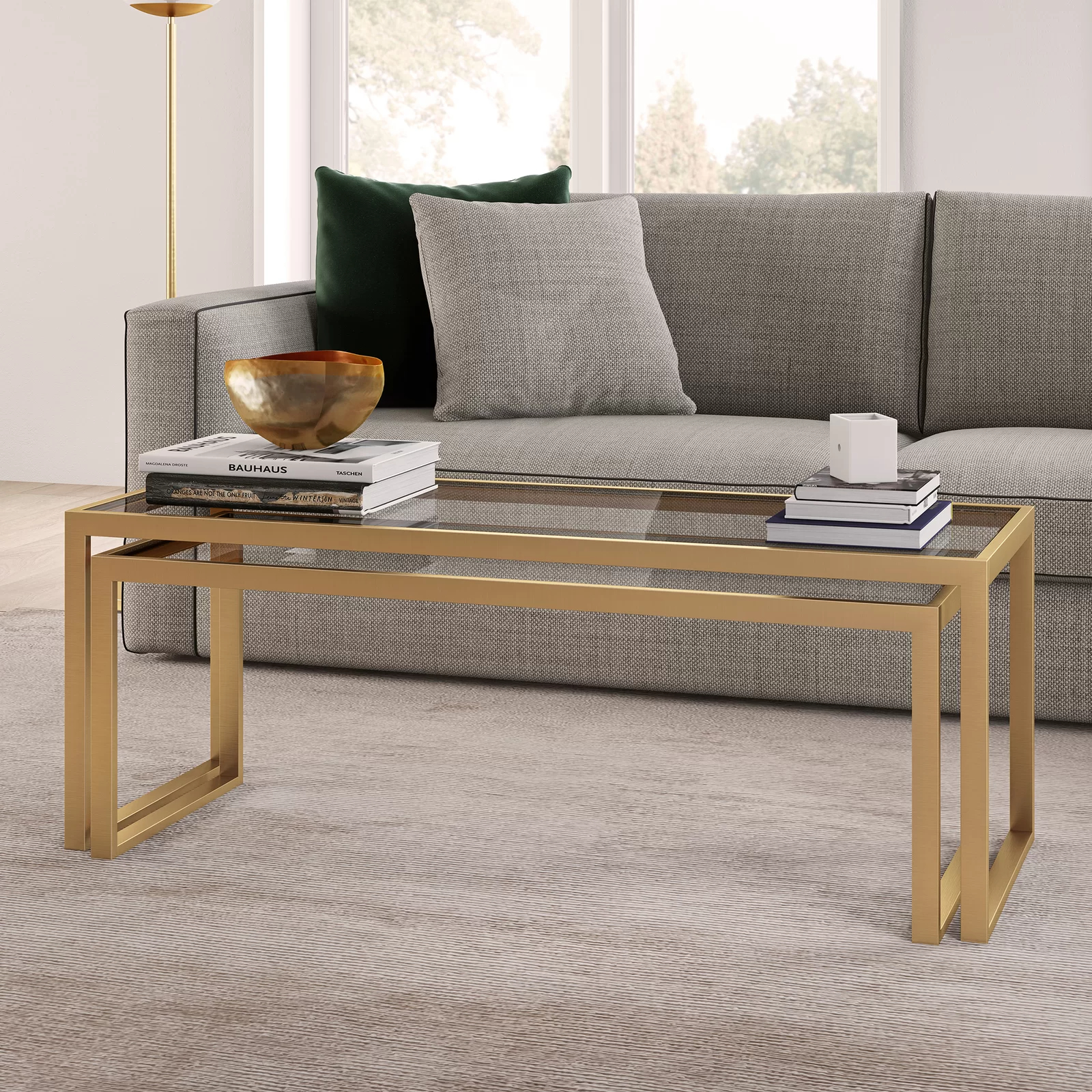 Ogrady Sled 2 Piece Nesting Tables