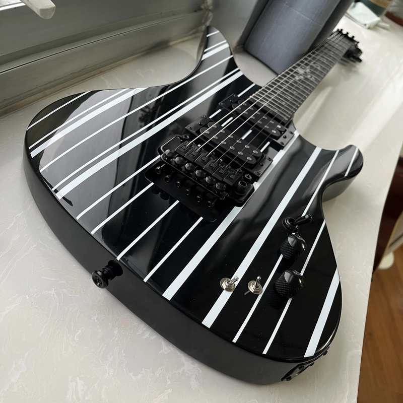 Black Synyster Gates Model FR Bridge Electric Guitar HH Pickups Electric Guitar