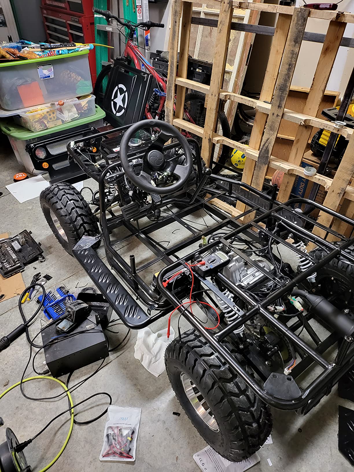 X-PRO 125cc Go Kart with 3-Speed Semi-Automatic Transmission
