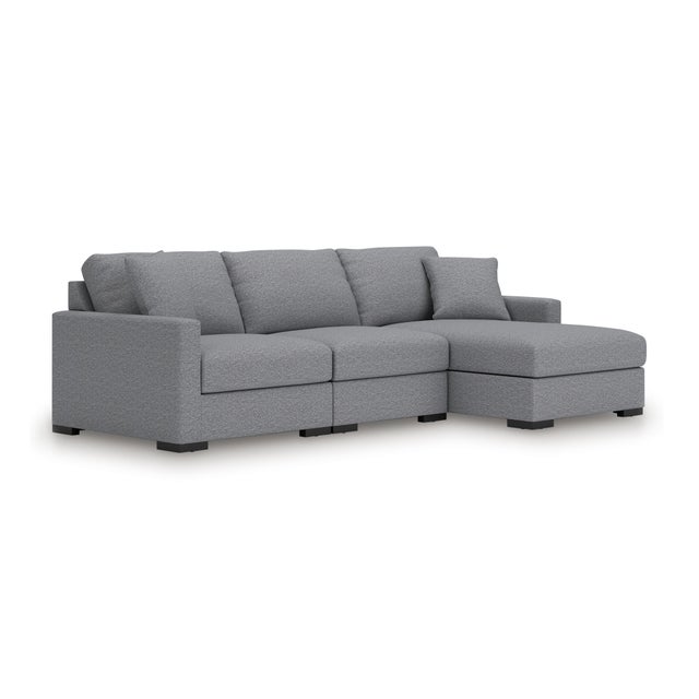 Omaha by Ashley 3-Piece Modular Next-Gen Nuvella™ Performance Fabric Sofa Chaise