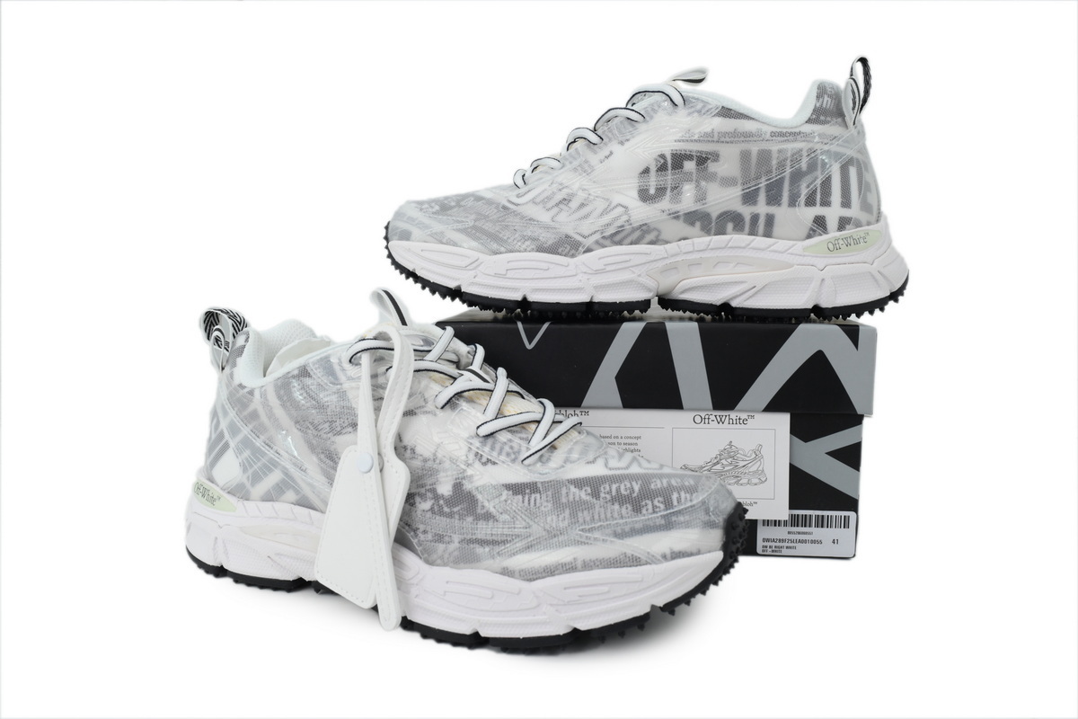 Off-White Be Right Back White Black OWIA289F 25LEA001 0055