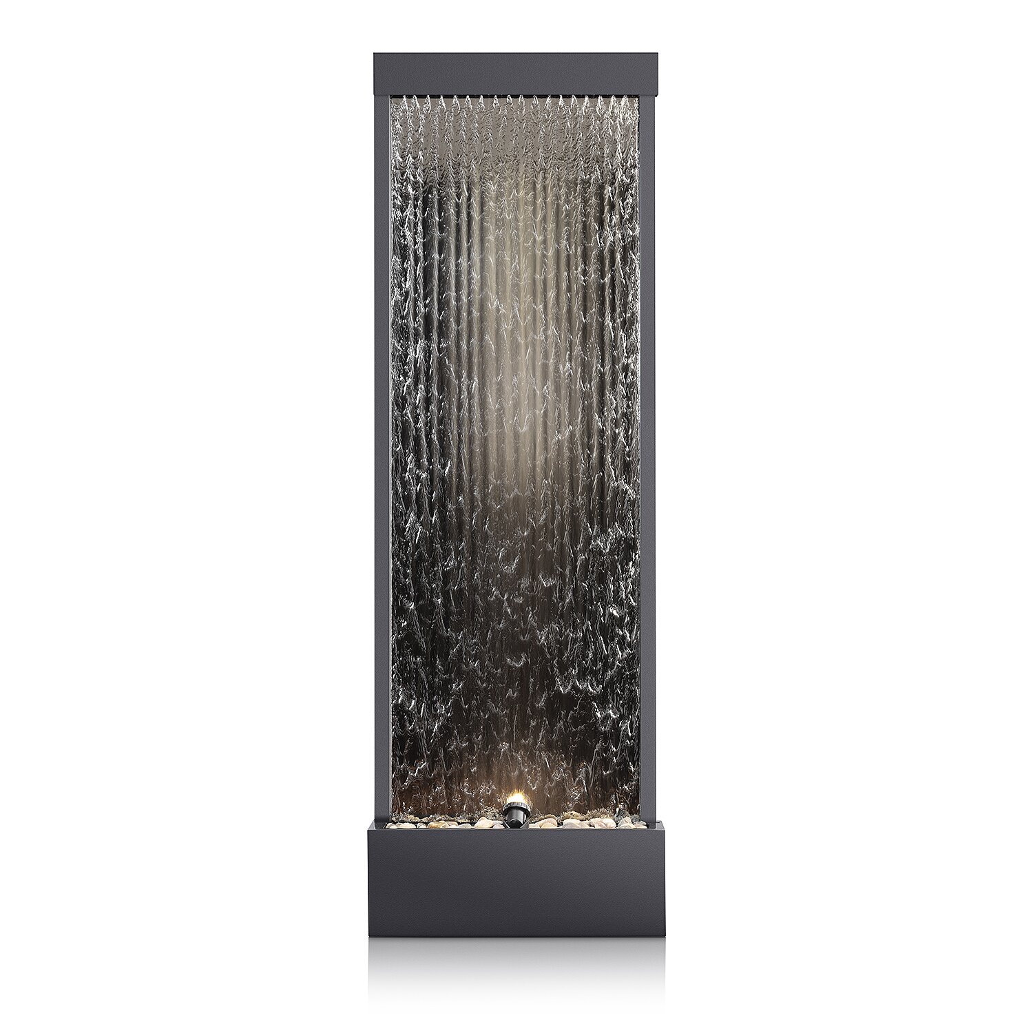 Statesboro Metal Mirror Fountain with Light