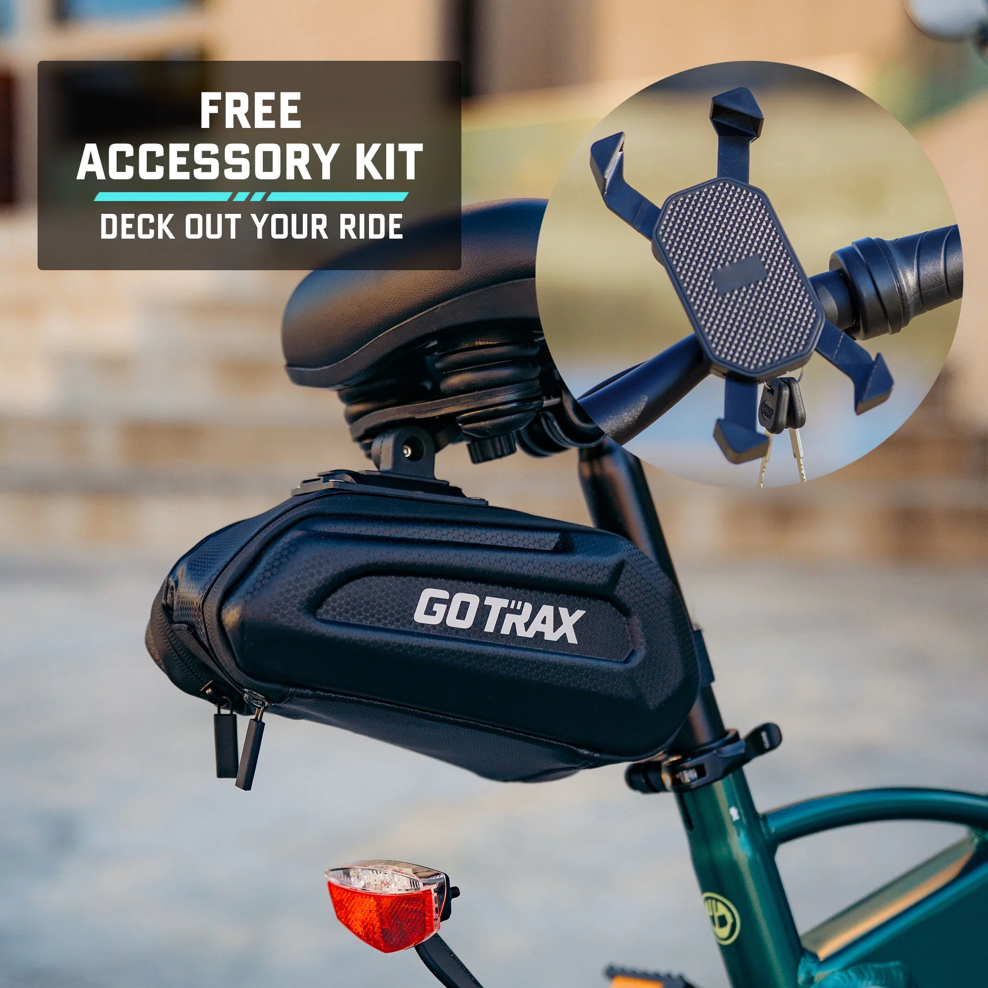 GOTRAX F1V2 20in Folding Electric Bike, 48V 10.4Ah, Black