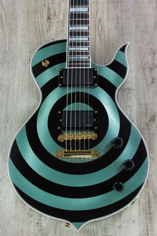 Wylde Audio Odin Grail Gangrene Metallic Green Bullseye Electric Guitar
