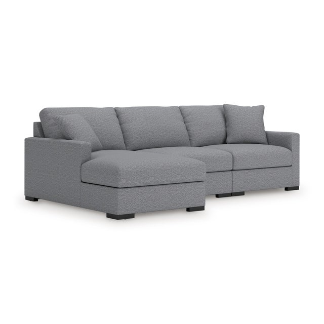 Omaha by Ashley 3-Piece Modular Next-Gen Nuvella™ Performance Fabric Sofa Chaise