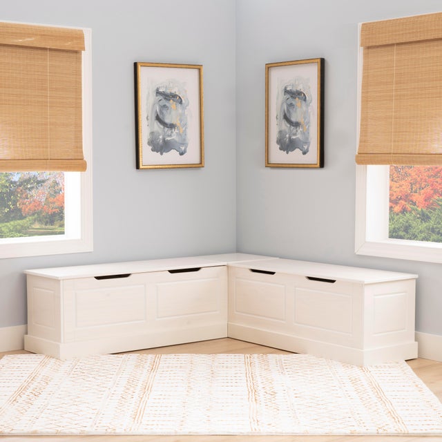 Linon 62-inch Landin Backless Corner Breakfast Nook