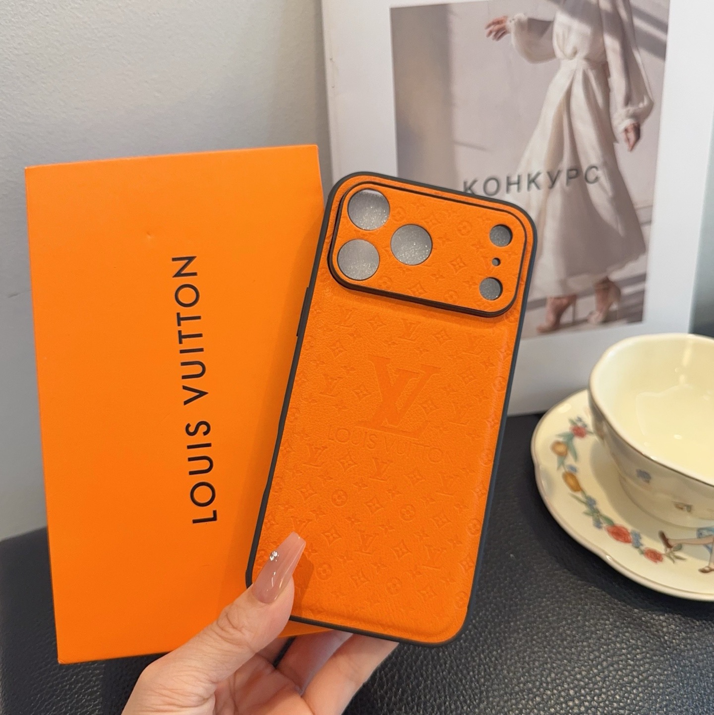 LV Leather Phone Case | Precise Cutouts & Full Edge Protection