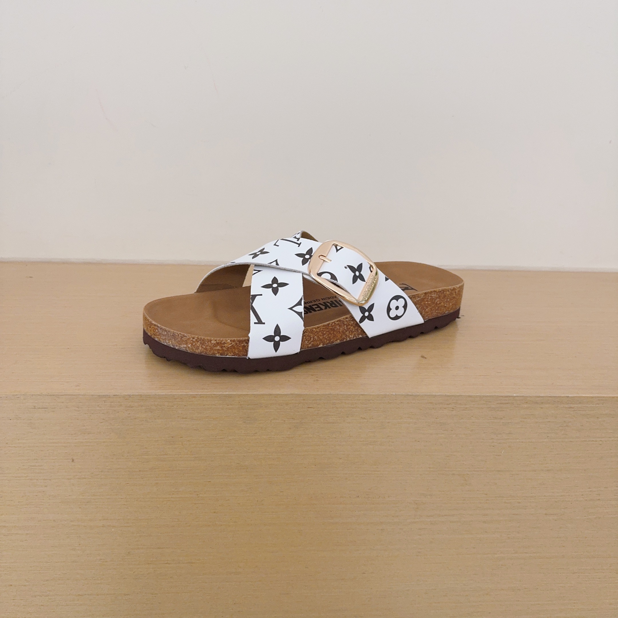 Birken-Style Cross-Strap Sandals