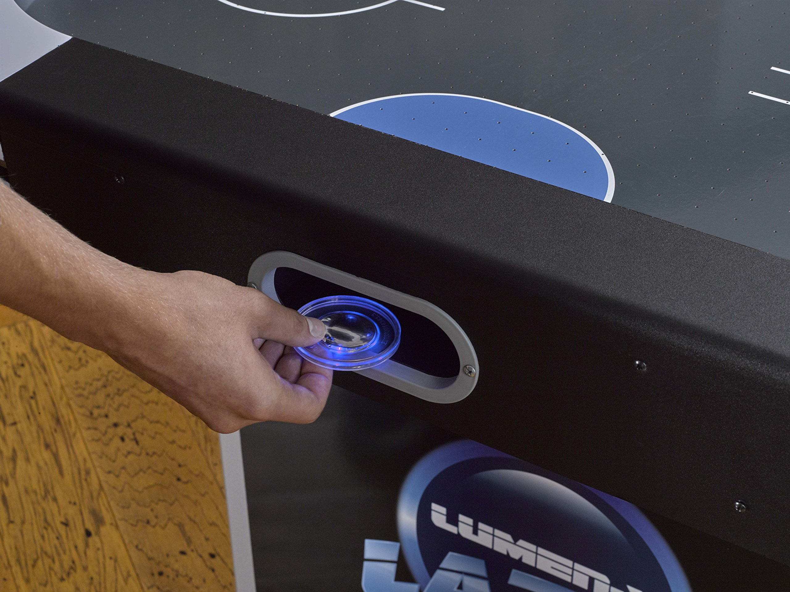 Lazer 6' Interactive Air Hockey Table Featuring All-Rail LED