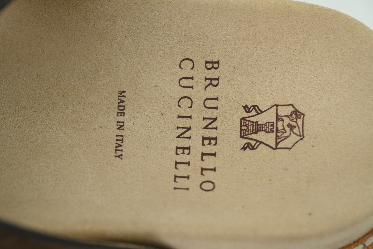 Brunello Cucinelli Suede Slide Sandals Coffee