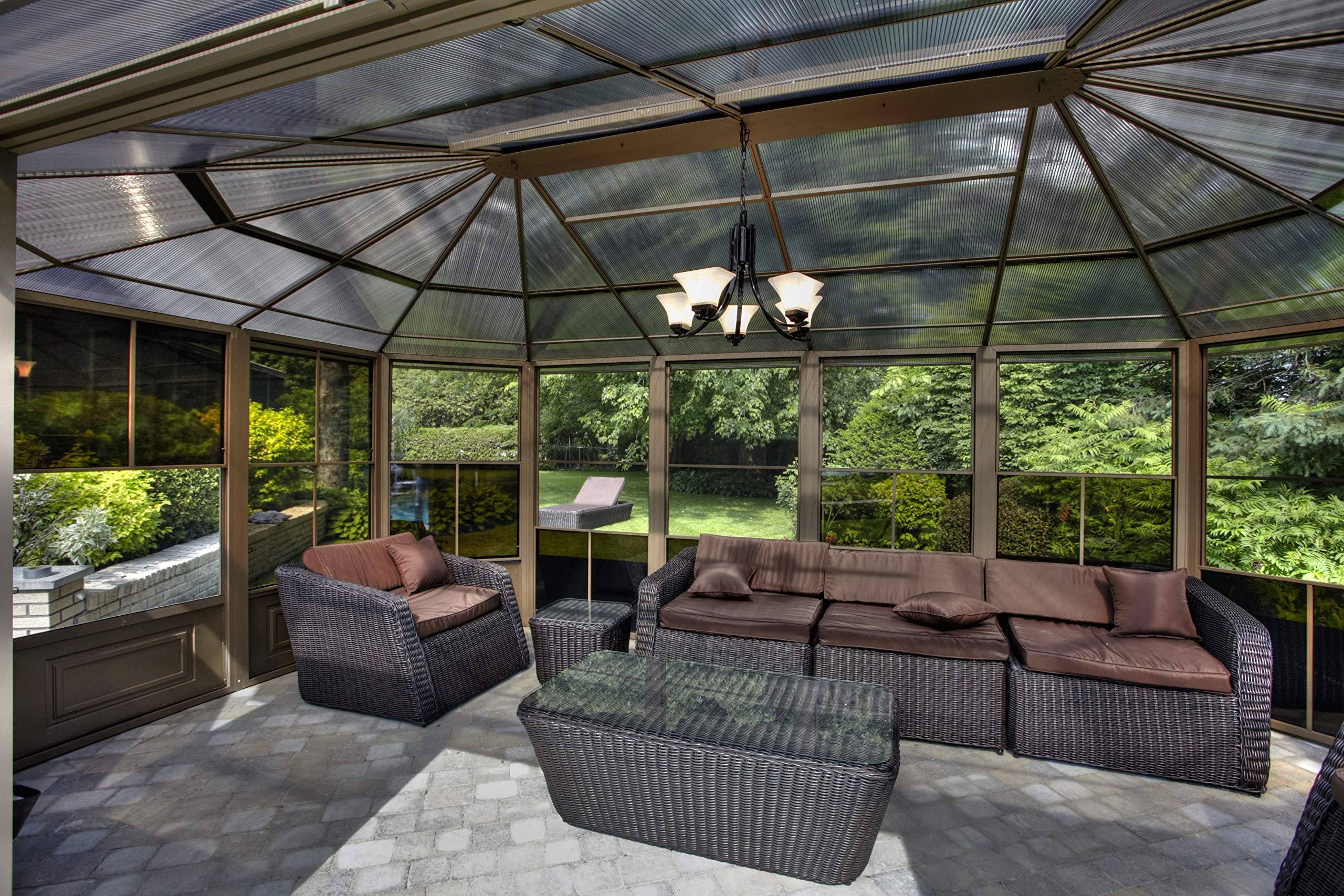 Florence Solarium 12 Ft. x 18 Ft. in Slate
