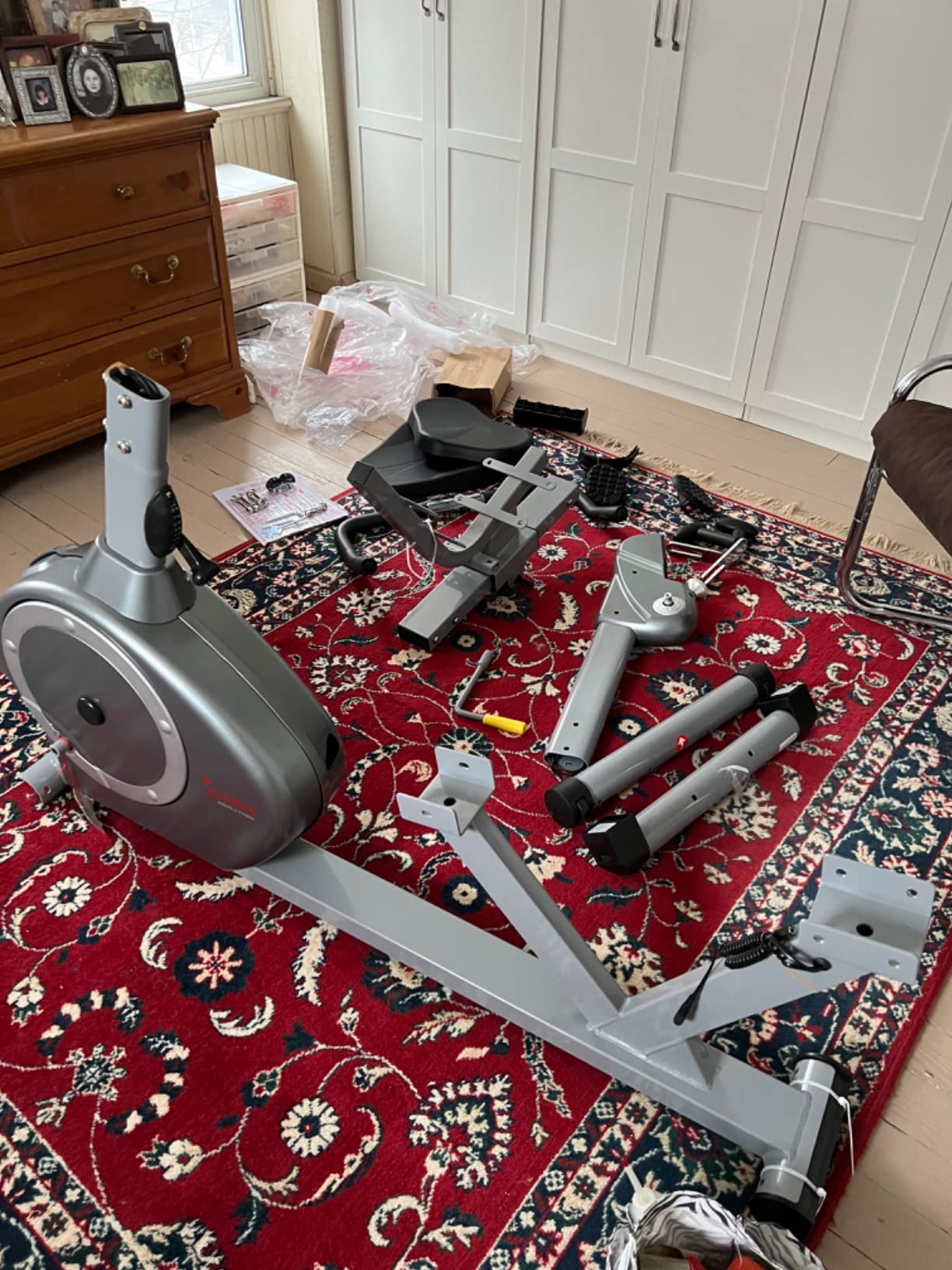 Sunny Health & Fitness Recumbent Bike SF-RB4631 with Arm