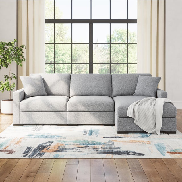Omaha by Ashley 3-Piece Modular Next-Gen Nuvella™ Performance Fabric Sofa Chaise