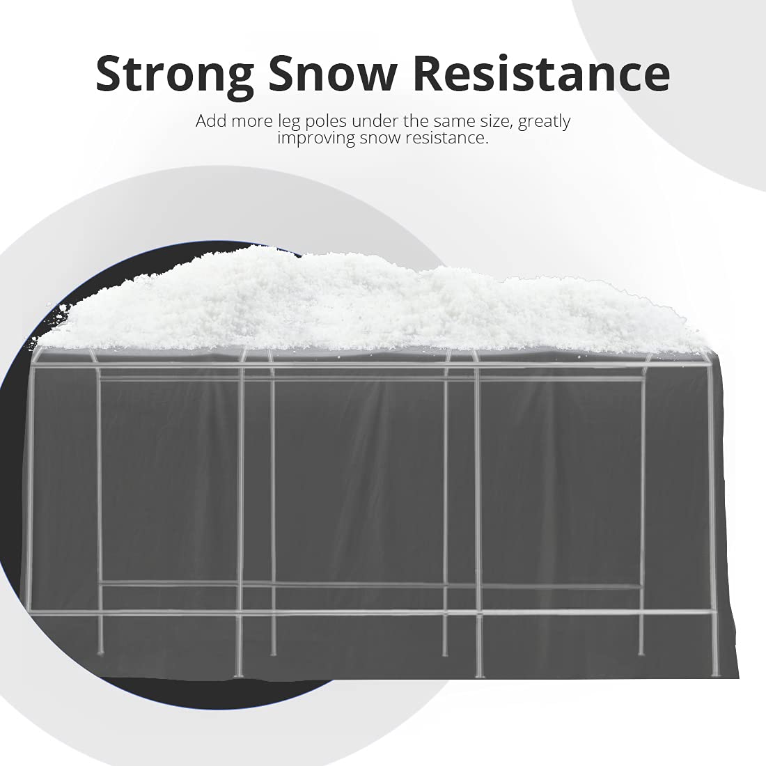 10' x 15' Heavy Duty Anti-Snow Garage