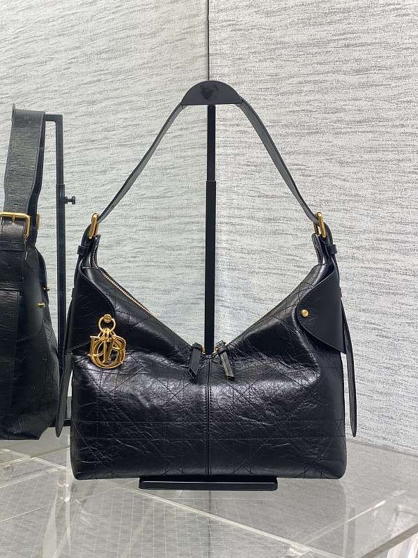 Dior Toujours Hobo Bag Black Quilted Small
