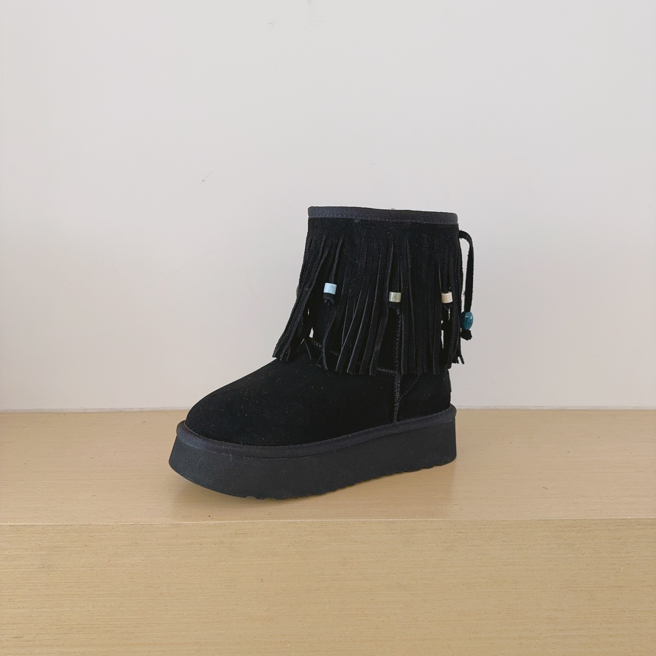 Tassel Mid-Calf Boots Platform