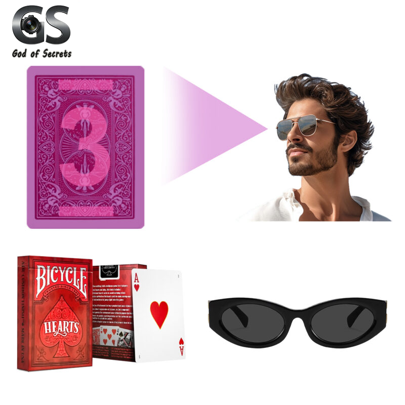Bicycle Marked Poker Deck Classic Hearts for Infrared Sunglasses