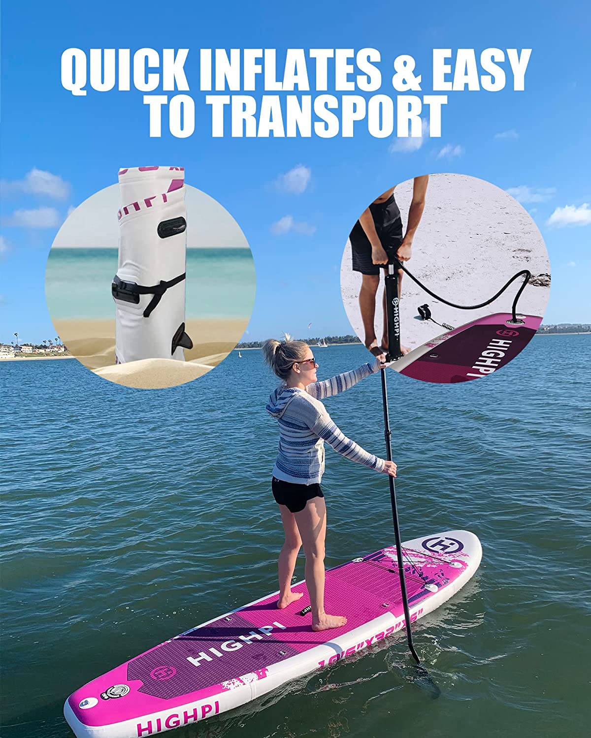 Highpi Inflatable Stand Up Paddle Boards