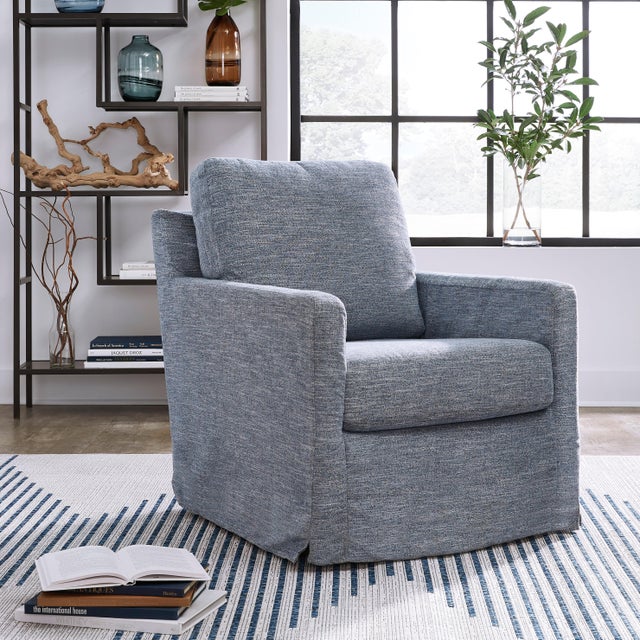 Nenana Next-Gen Nuvella™ Performance Fabric Swivel Glider Accent Chair