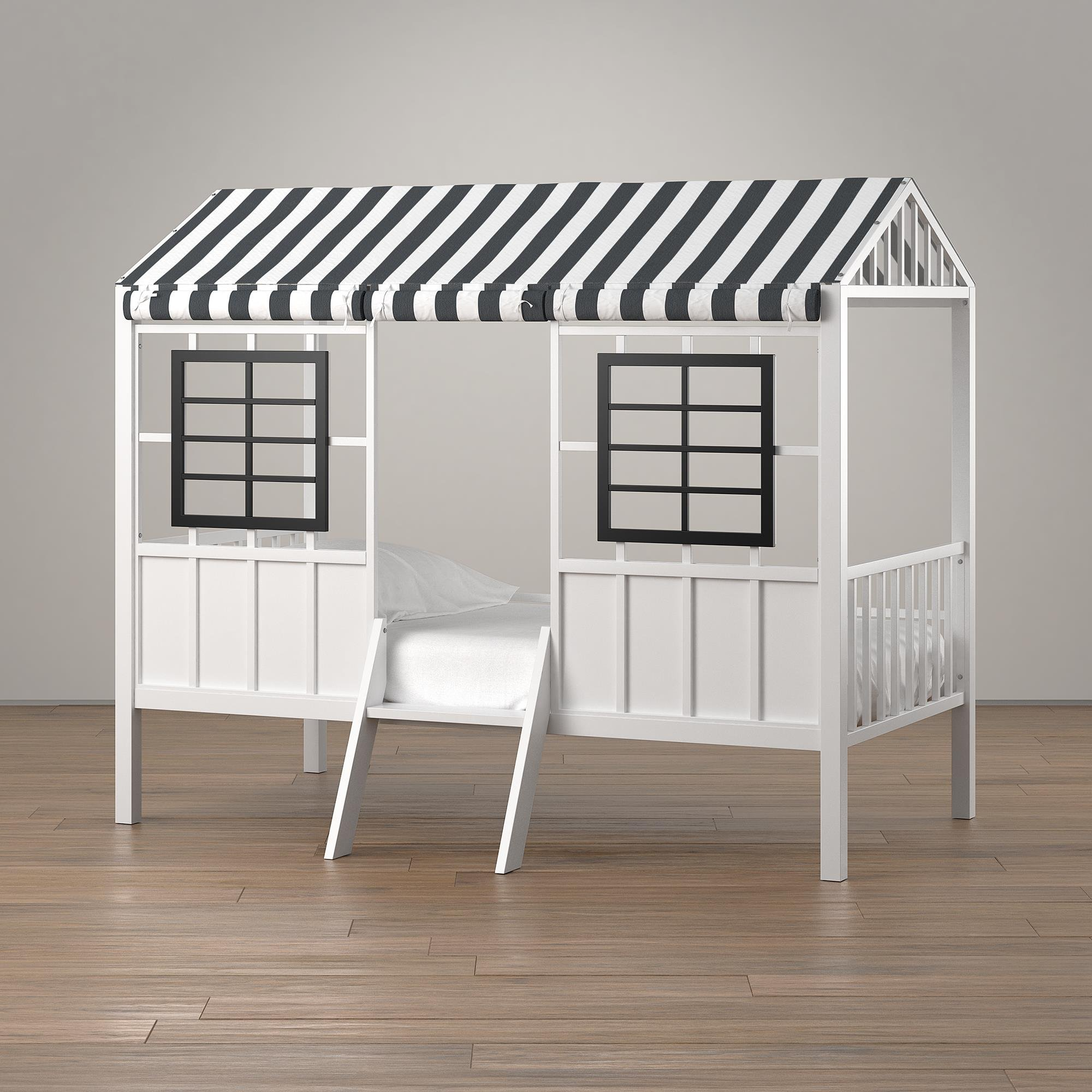 Rowan Valley Forest Loft Bed, Black/White