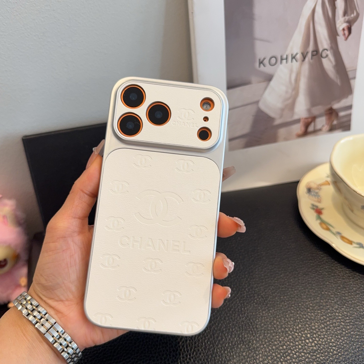 Chanel Precise-Cut Full-Cover iPhone Case | Instant Leather Finish