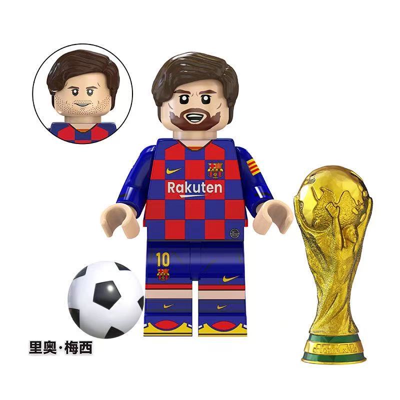 Football star building block toys