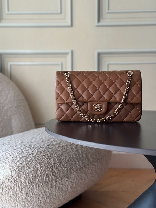 Chanel Classic Flap Bag Chocolate Brown
