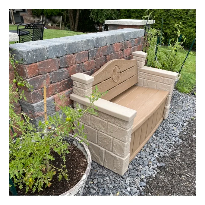 Outdoor Plastic Storage Bench