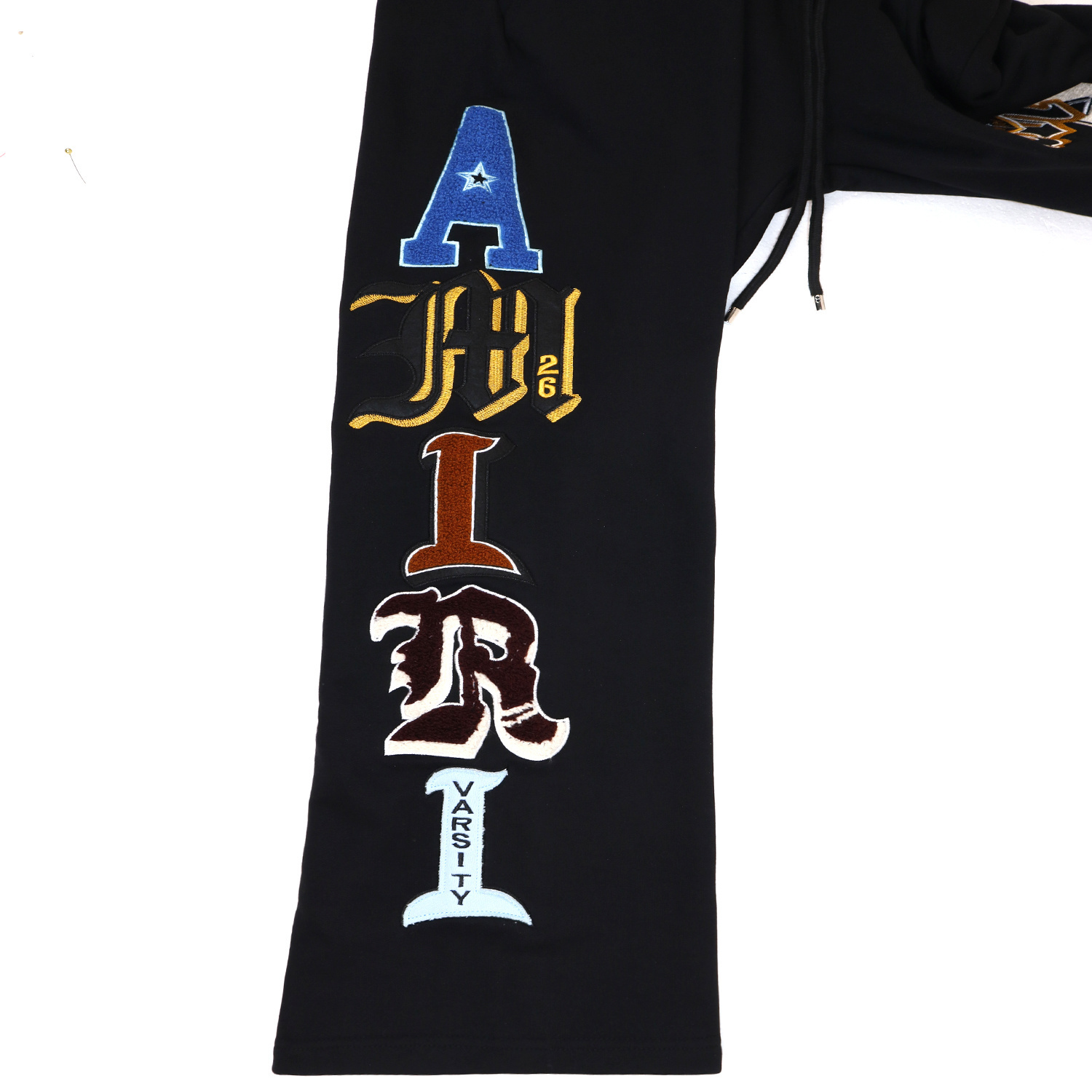 Amiri Varsity Patch Printed Sweatsuit Black