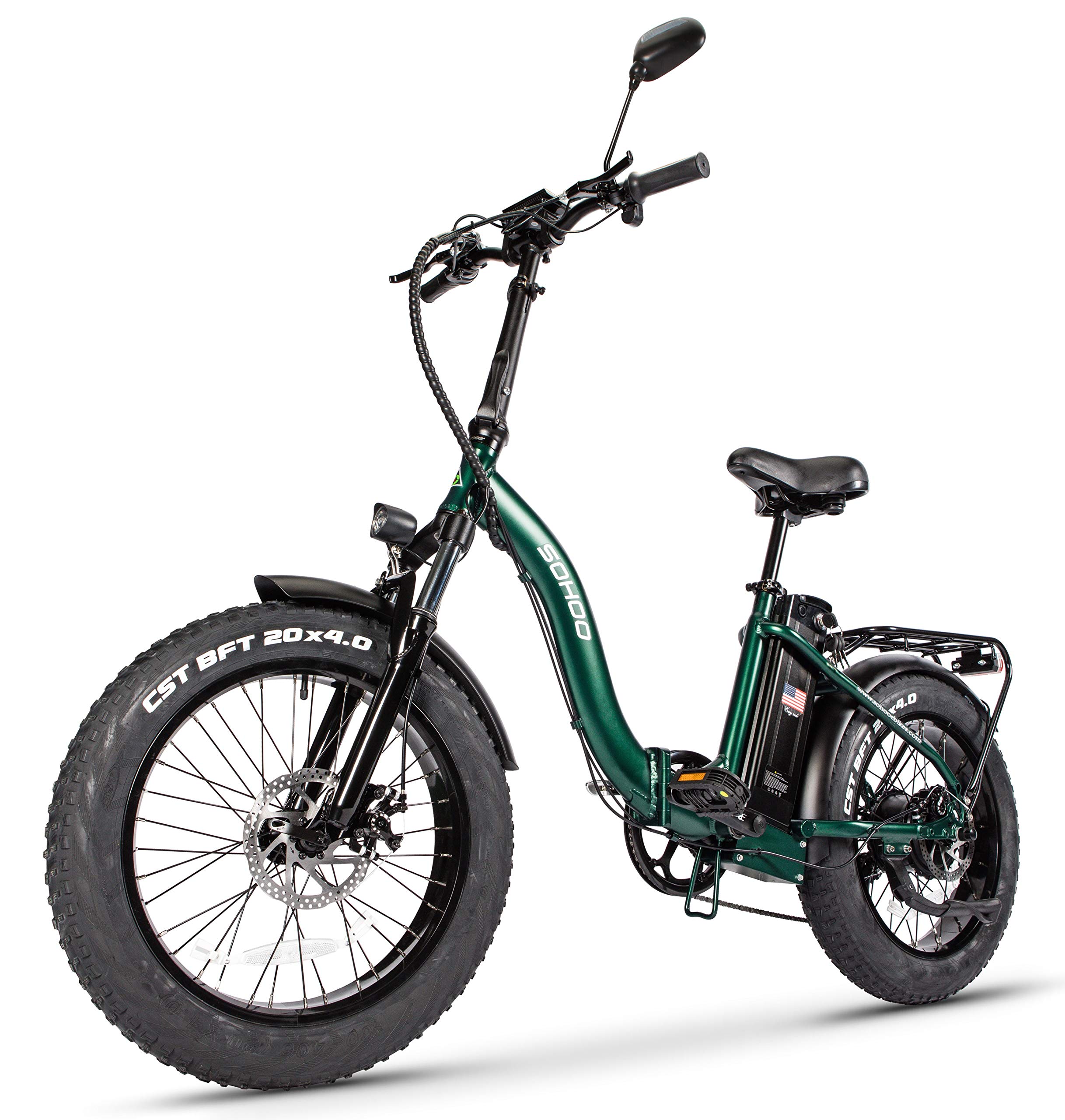 Adult Step-Over & Step-Thru Folding Fat Tire E-Bike Mountain