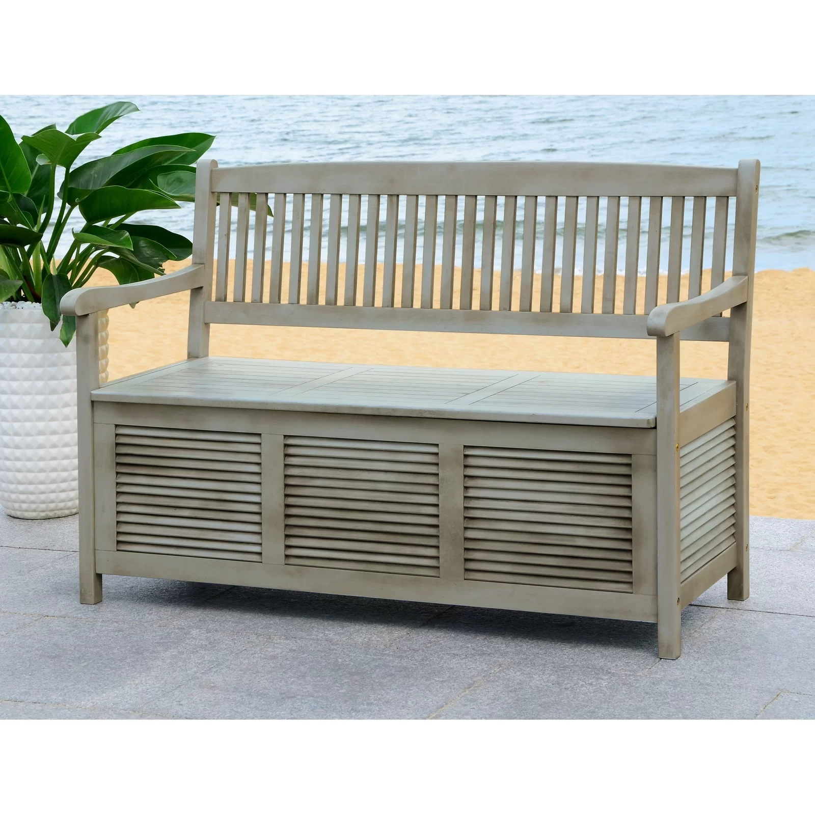 Wooden Storage Bench