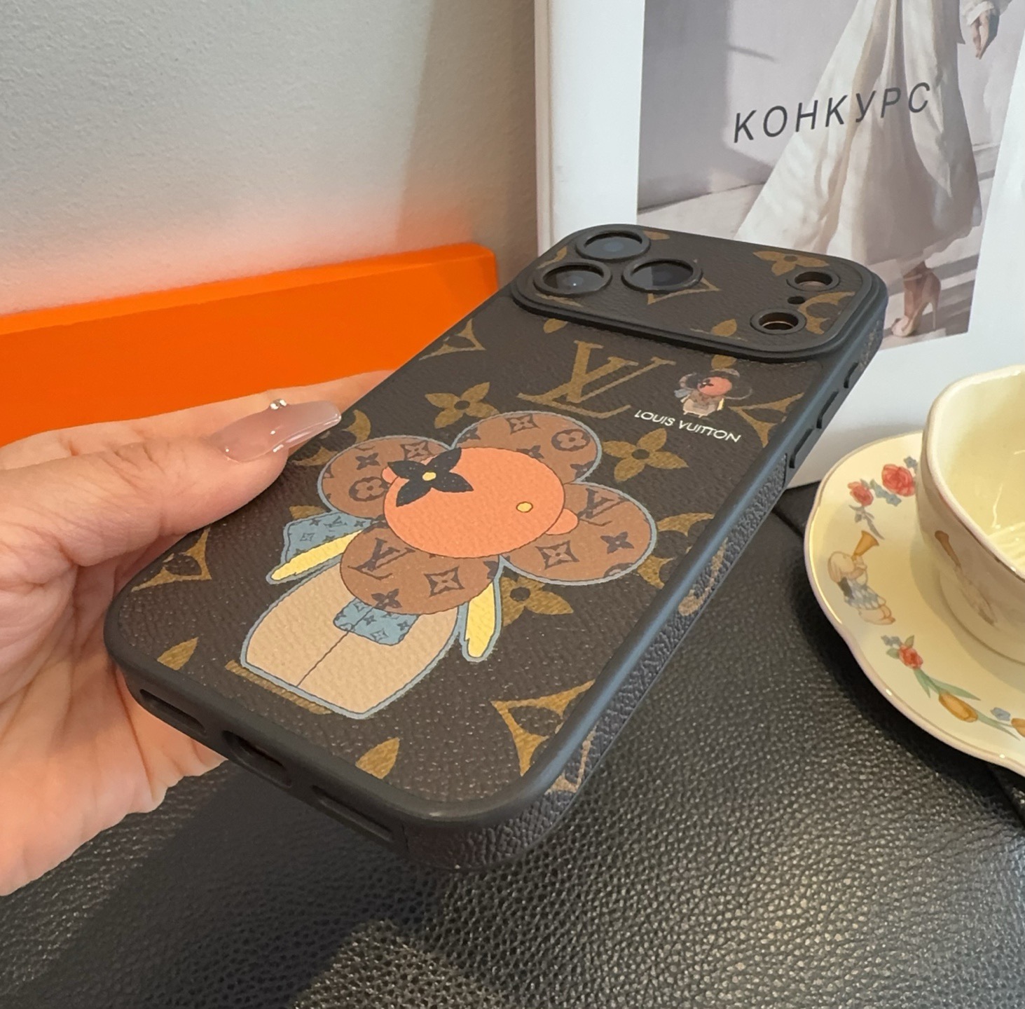 Louis Vuitton Monogram Cartoon Vivienne Doll Luxury Phone Case