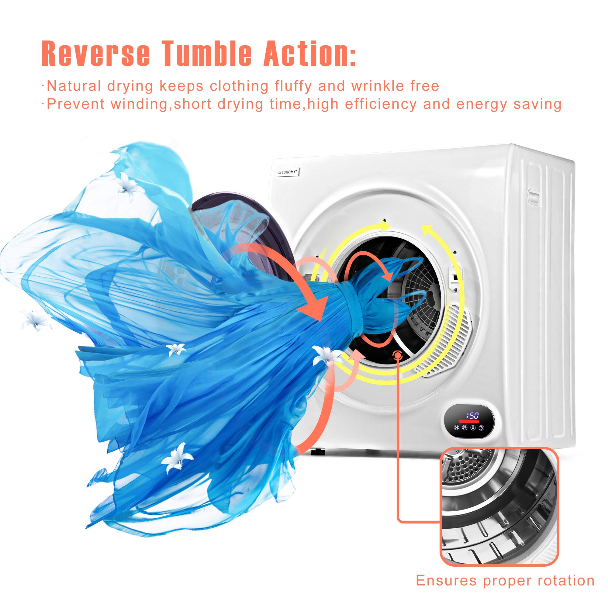 Euhomy Compact Laundry Dryer