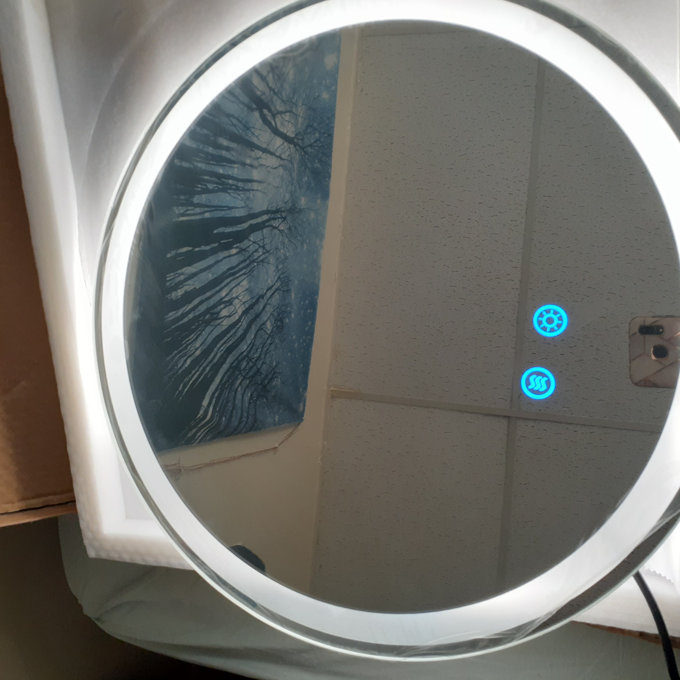 Modern & Contemporary Lighted Fog Free Round Bathroom / Vanity