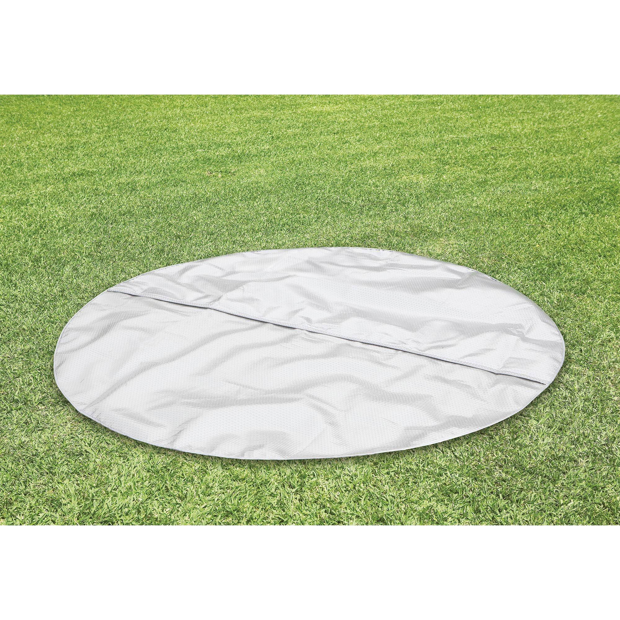 Simple Spa 4-Person Portable Inflatable Round Heated Hot Tub Spa