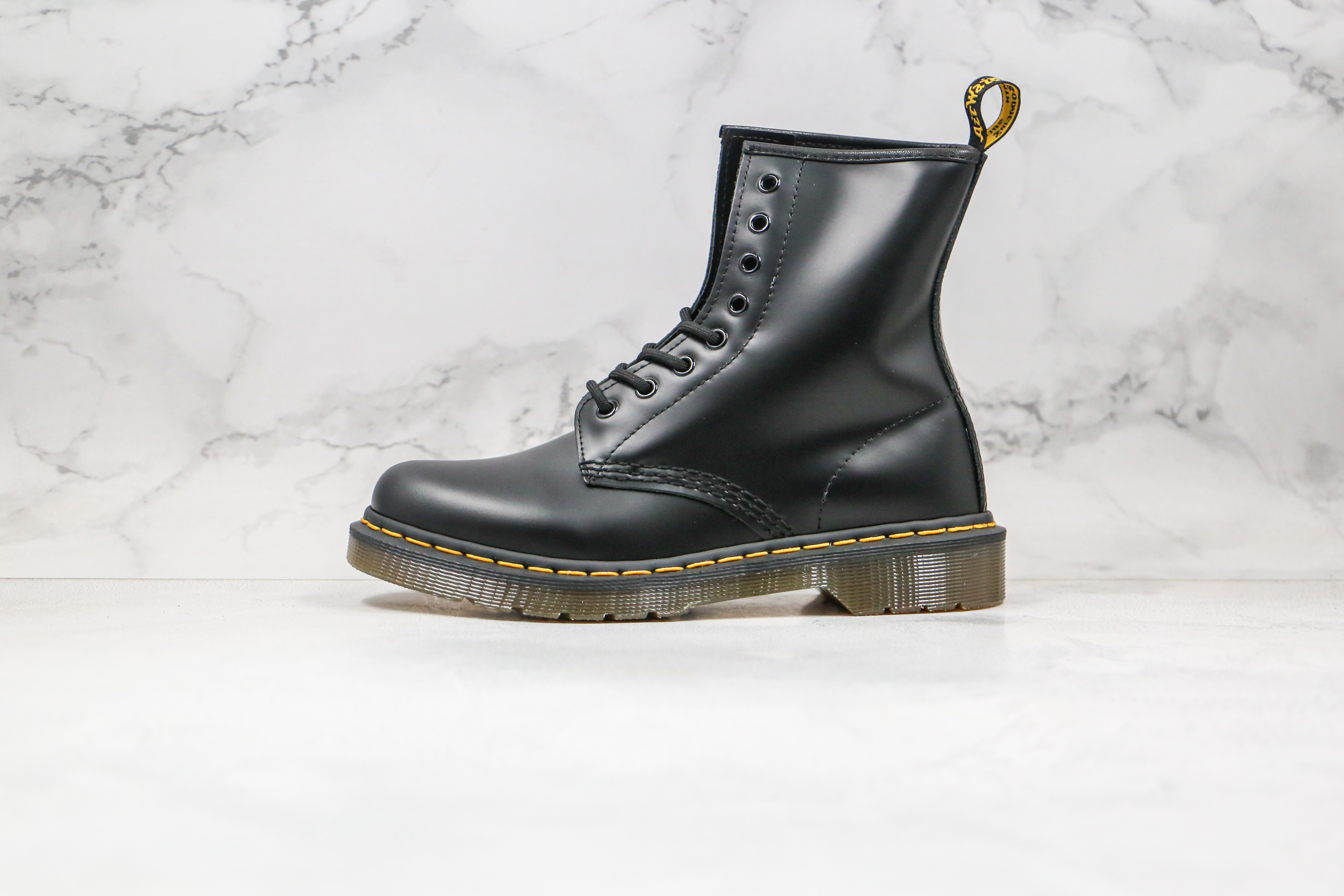 Dr. Martens 1460 Black Smooth Leather 8-Eye Boots