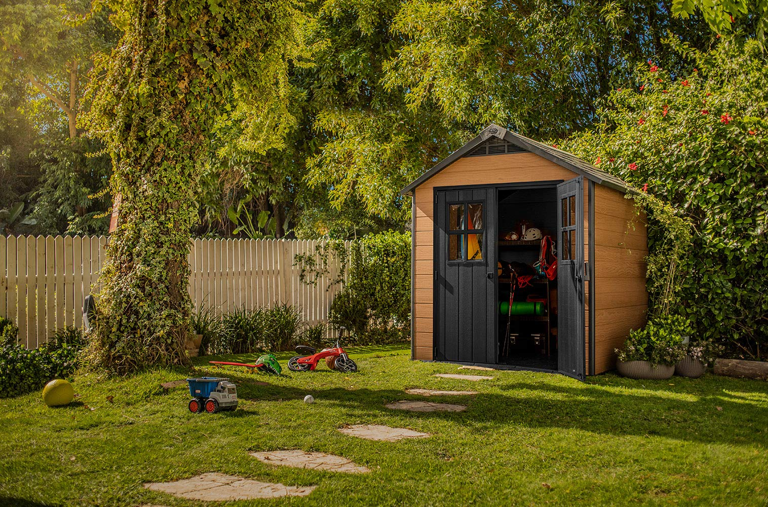 7.5×7 Large Resin Storage Shed Kit