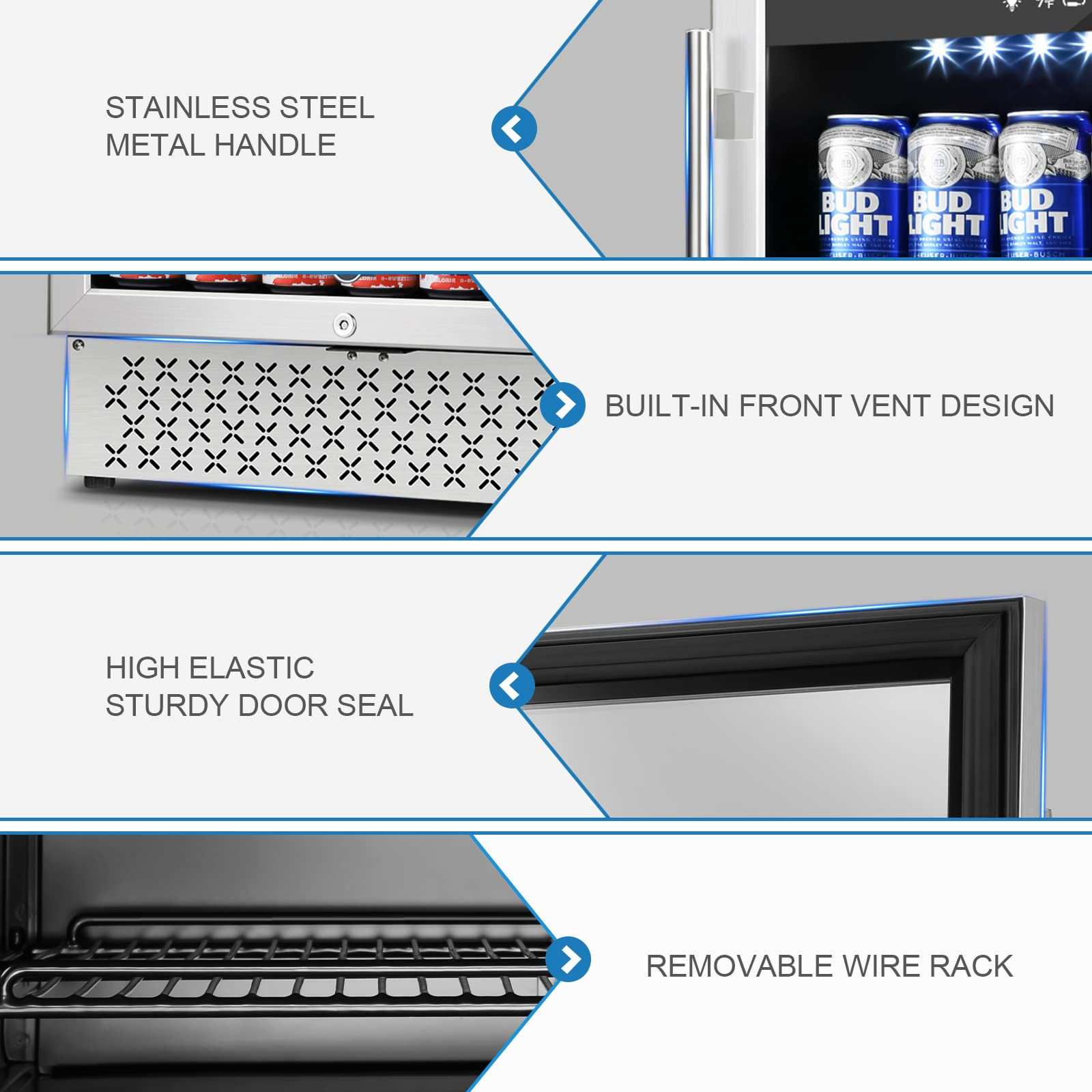 Tylza Beverage Refrigerator 24 Inch
