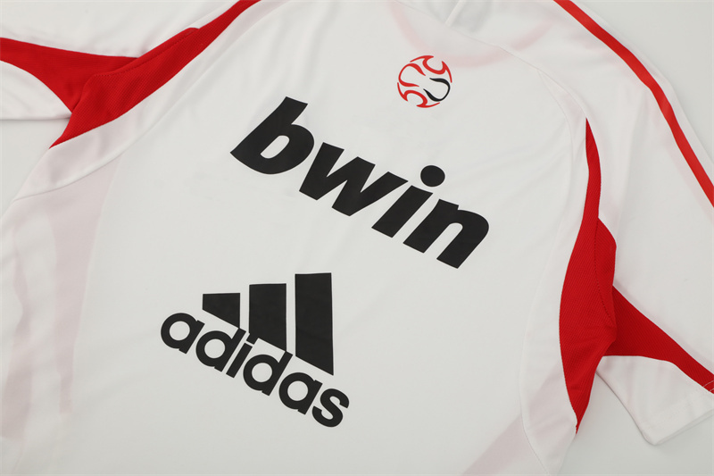 2006/07 AC Milan Retro Short Sleeves Training Jersey - White