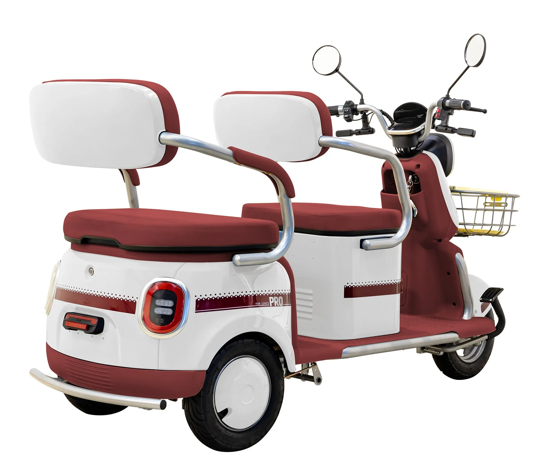 Massimo MGC Two-Seat 3-Wheel Electric Cart, Blue