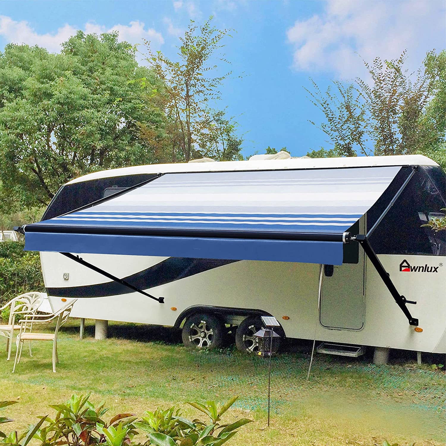 Manual Modular Retractable RV Awning Full Set Assemblies