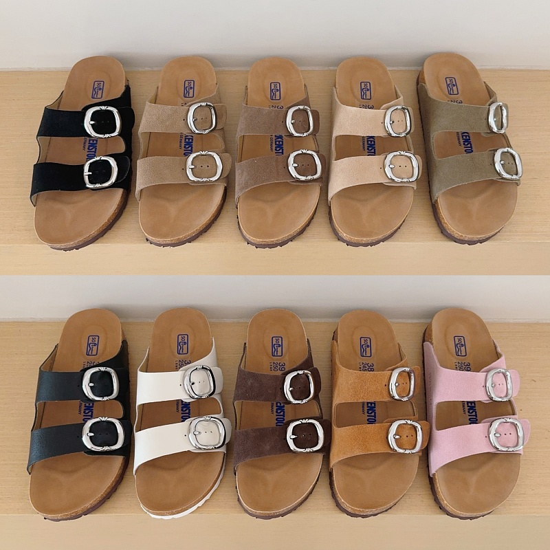 Birken-Style Two-Strap Sandals Cross Motif Collaboration Series