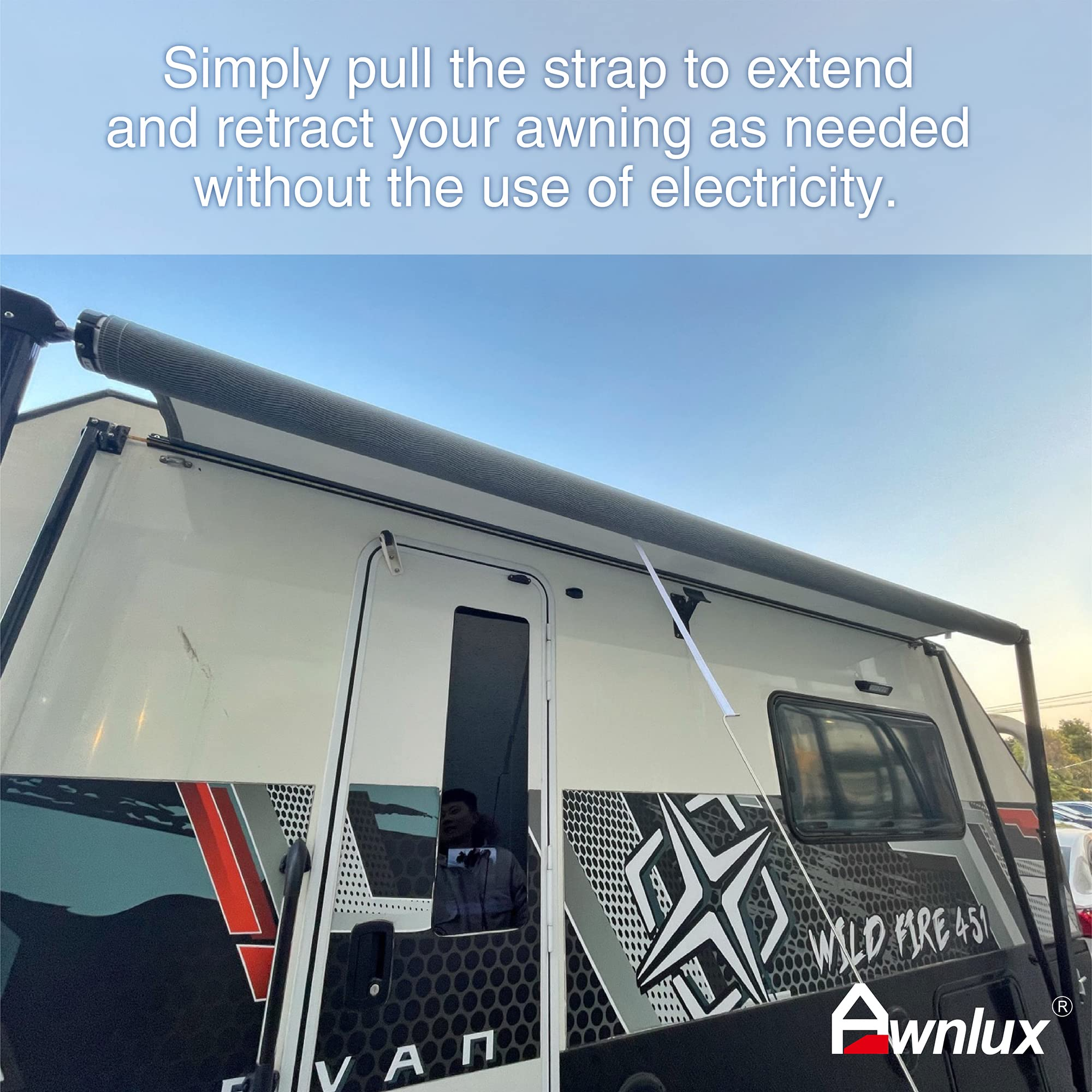 Manual Modular Retractable RV Awning Full Set Assemblies