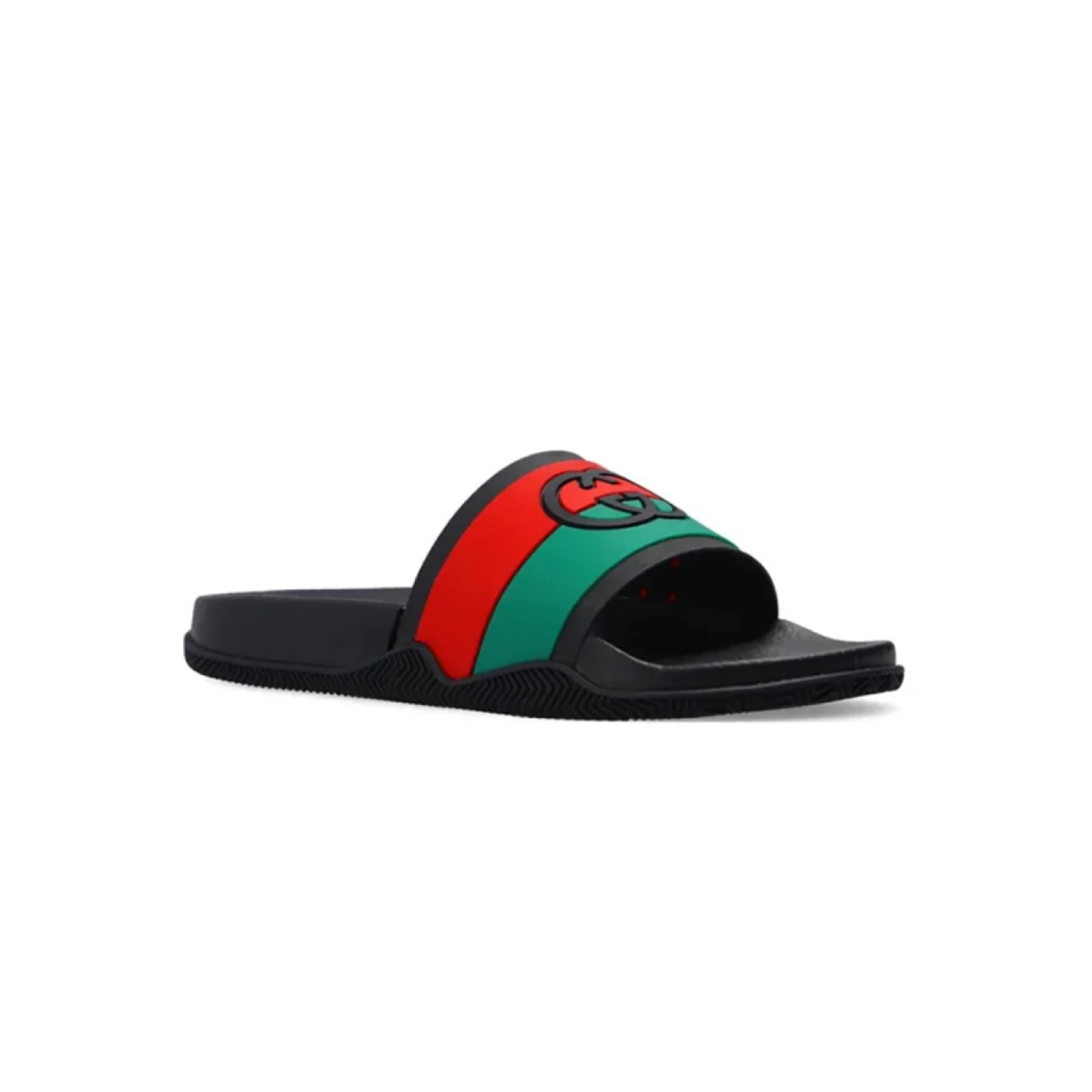 Gucci Slide Interlocking G-Black Red Green