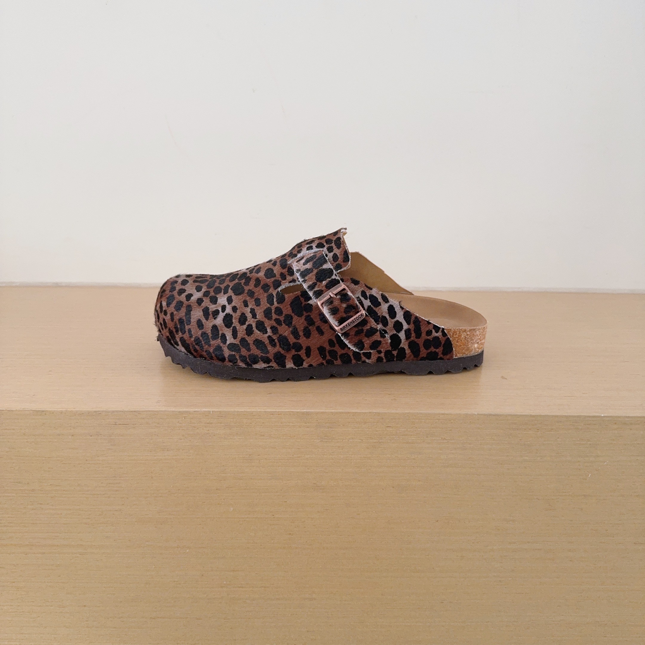 Leopard Print Birken-Style Clogs