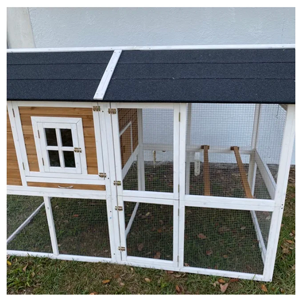 Shanae Walk In Chicken Coop with Chicken Run For Up To 8 Chickens