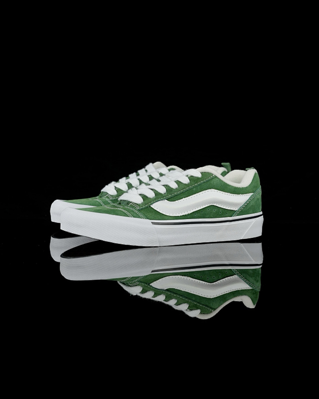 Vans Knu Skool White Green Chunky Sneakers