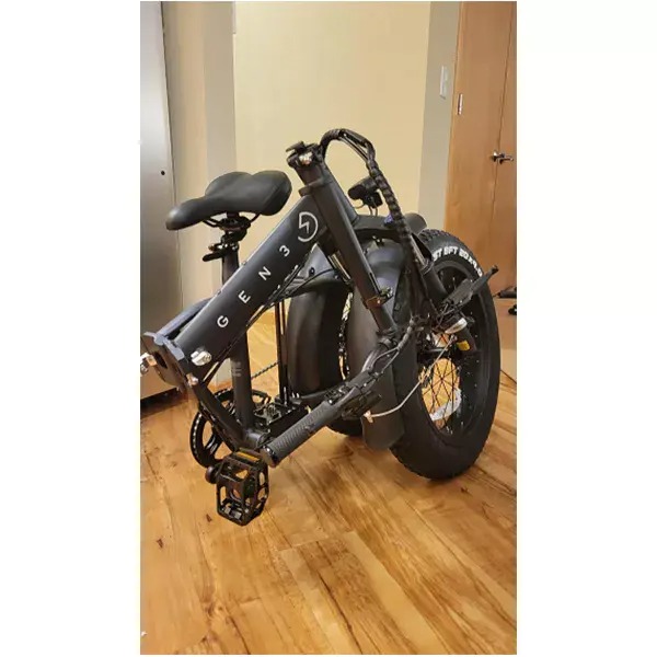 Three-slot foldable electric bike